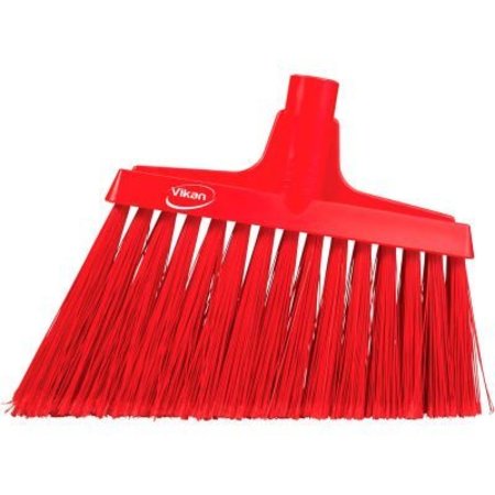 REMCO Vikan Split Bristle Angle Head Broom, Red 29164